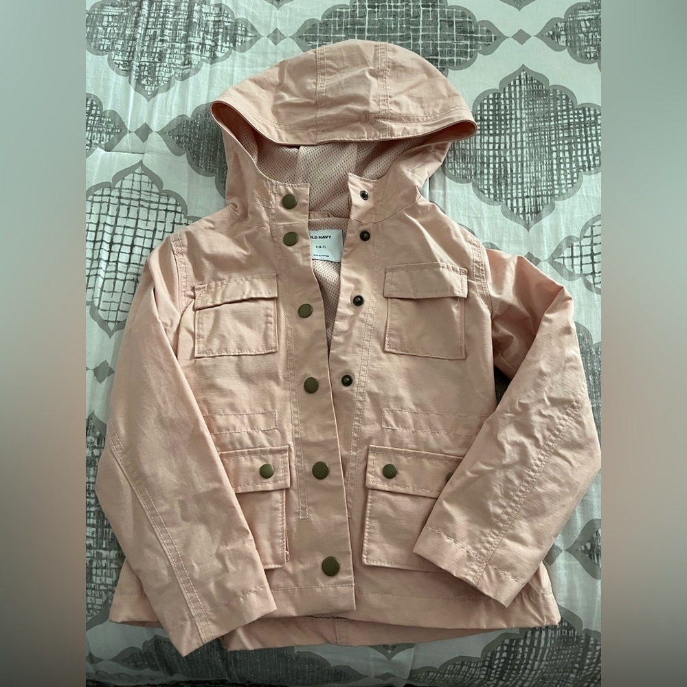 Girls light pink spring jacket